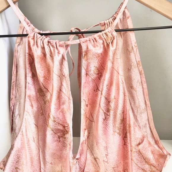 Victoria's Secret Pink Snake Skin Halter Crop Top - Picture 2 of 7